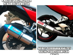 Akibat Perubahan Knalpot Racing pada Penampilan Motor