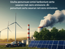 Usaha penurunan emisi karbonium serta sasaran net-zero emissions